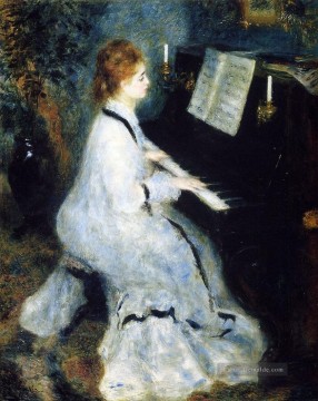 Pierre Auguste Renoir Werke - Frau am Klavier Pierre Auguste Renoir